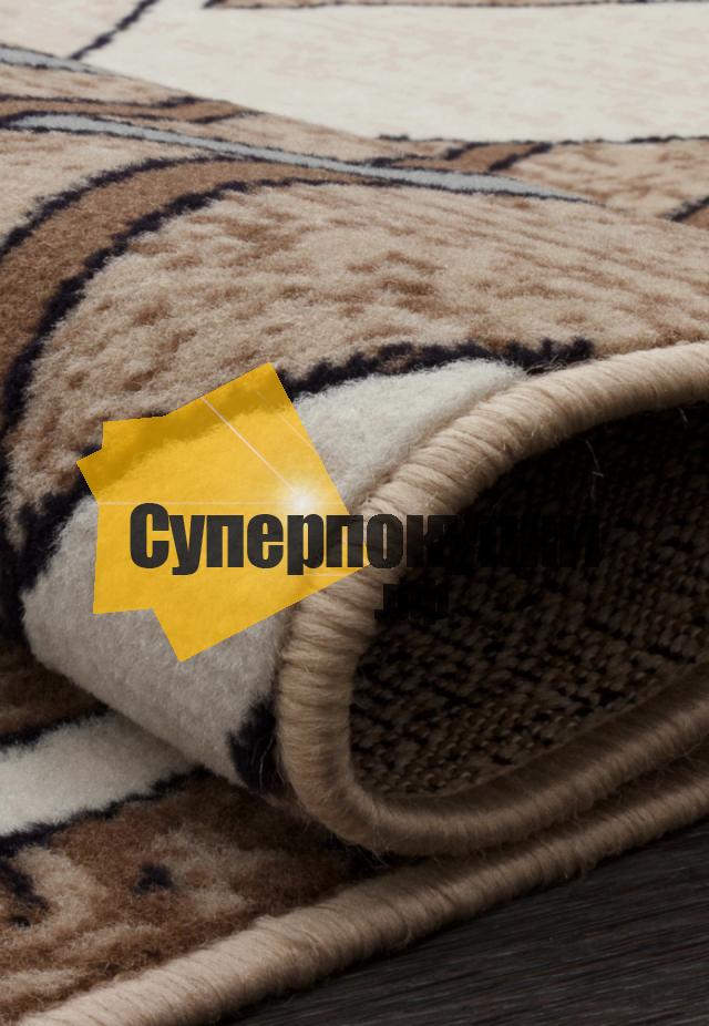 Ковровая дорожка SIERRA D487 BEIGE BROWN