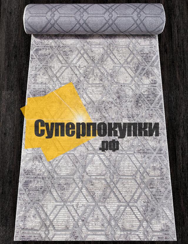 Ковровая дорожка ALANYA 22366 A GREY SHR L GREY рулон