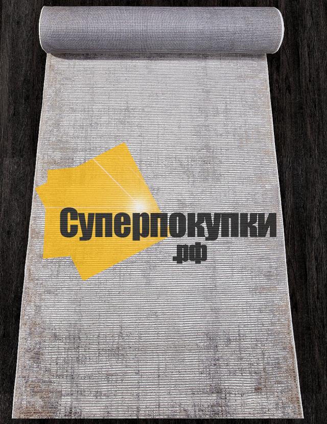 Ковровая дорожка ALANYA 22376A WHITE L GREY рулон