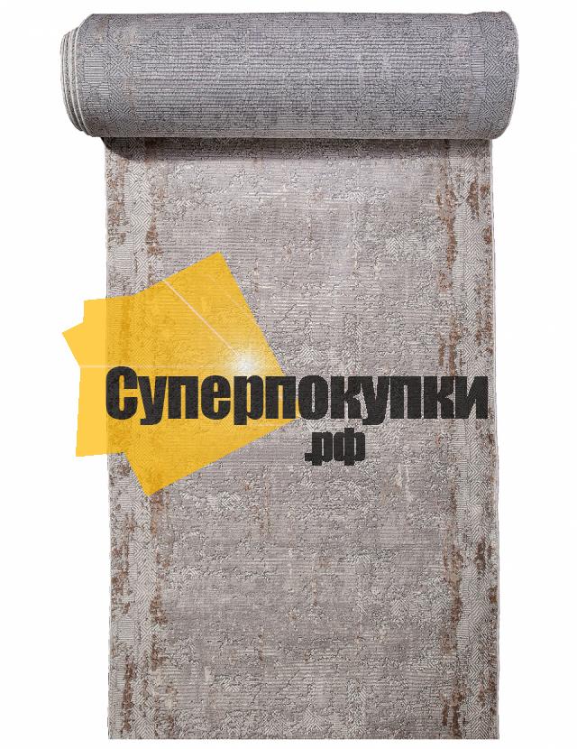 Ковровая дорожка ALANYA 22400A WHITE GREY SHR рулон