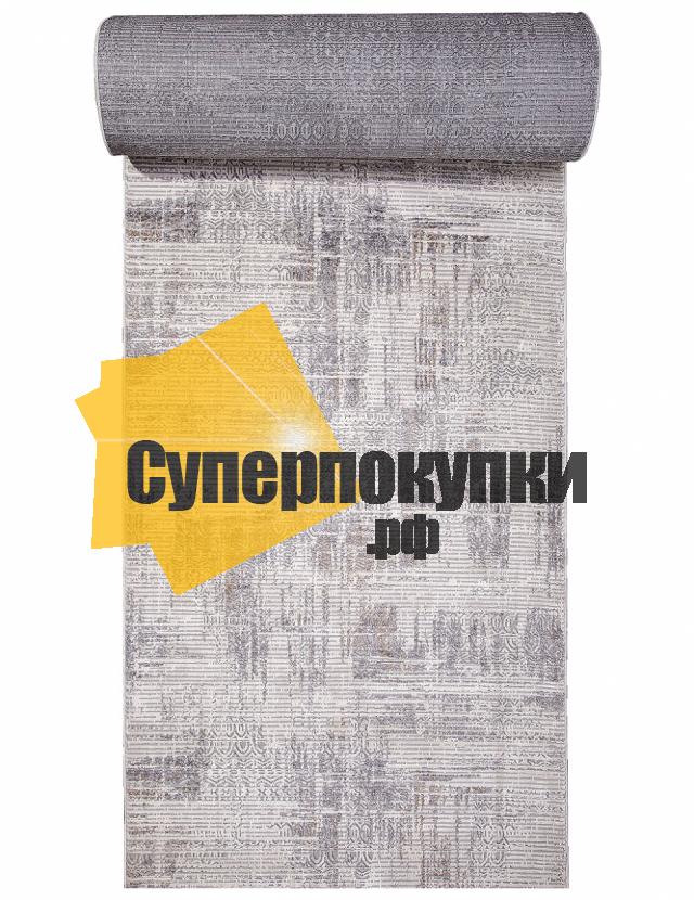 Ковровая дорожка ALANYA 22403A WHITE GREY SHR рулон