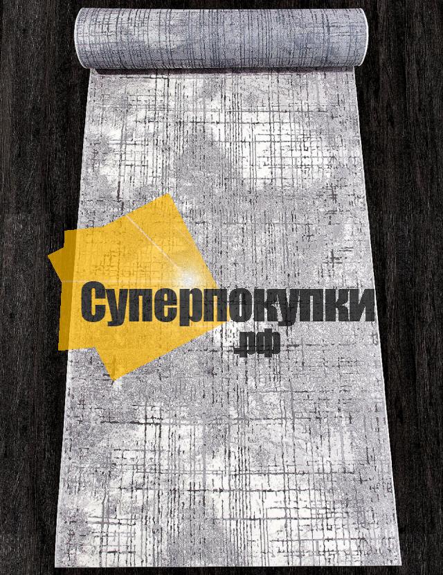 Ковровая дорожка ALANYA 23607 A L GREY GREY рулон
