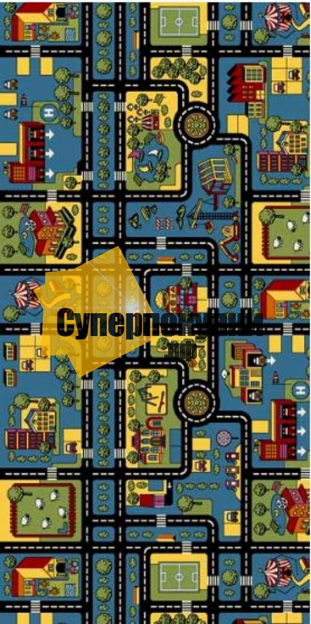 Ковровая дорожка CRYSTAL C 024 Blue рулон