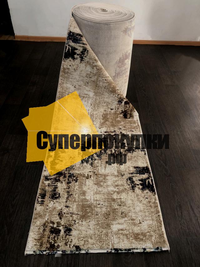 Ковровая дорожка QUANTUM 03002B BROWN BROWN рулоном