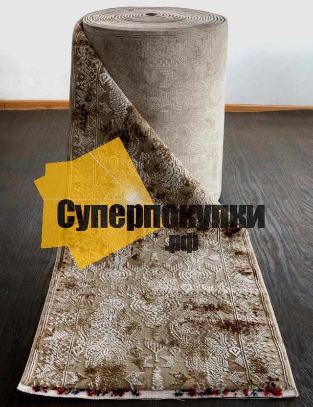 Ковровая дорожка QUANTUM 03013B BROWN BROWN рулоном