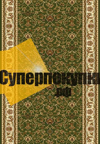 Ковровая дорожка Акварель 20624 22111 зеленый рулон
