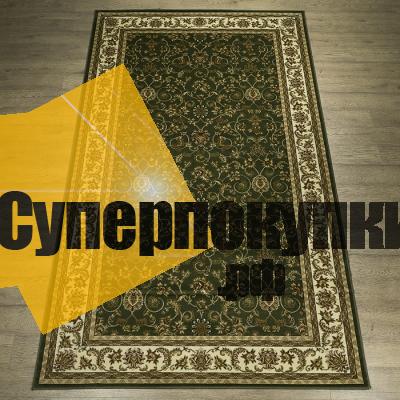 Прямоугольный ковер Акварель 20624 2211 зеленый.