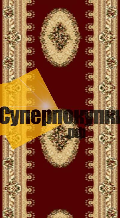 Ковровая дорожка Акварель 20636 22133 бордовый рулон