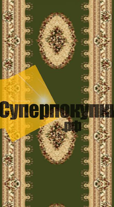 Ковровая дорожка Акварель 20636 22111 зеленый рулон
