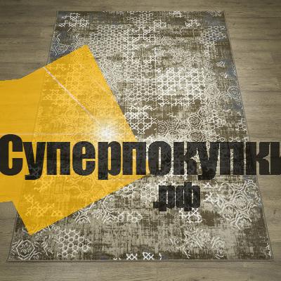 Прямоугольный бежевый ковер Каскад 27108 24062