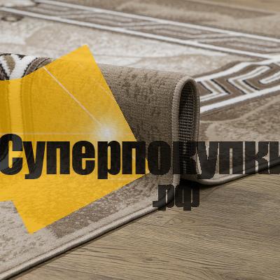 Ковровая дорожка Лайла Делюкс 15805 10822 бежевый рулон
