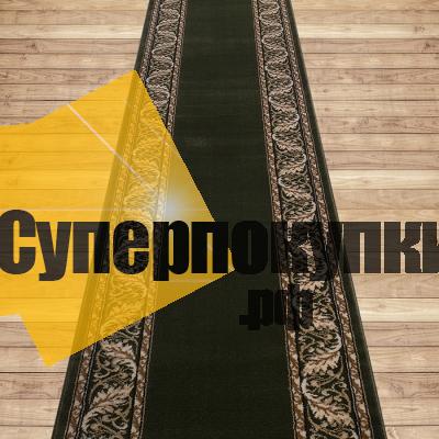 Ковровая дорожка Супер Акварель 26541 22111 зеленый рулон