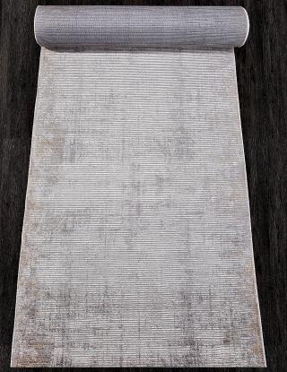 Ковровая дорожка ALANYA 22376A WHITE L GREY рулон