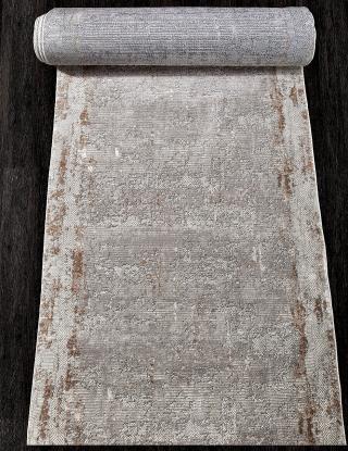 Ковровая дорожка ALANYA 22400A WHITE GREY SHR рулон