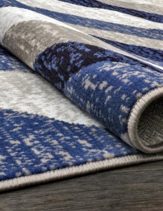 Ковровая дорожка SILVER D 234 GRAY BLUE рулон